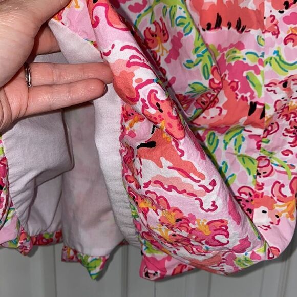 Lilly Pulitzer Girls Bubble Hem Pink Cat Dress - Picture 4 of 5